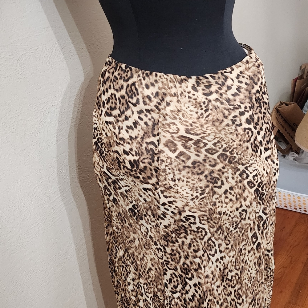 Lily Leopard Print Maxi Skirt